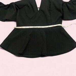 Charlotte Russe Black Peplum Blouse